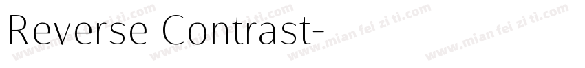 Reverse Contrast字体转换
